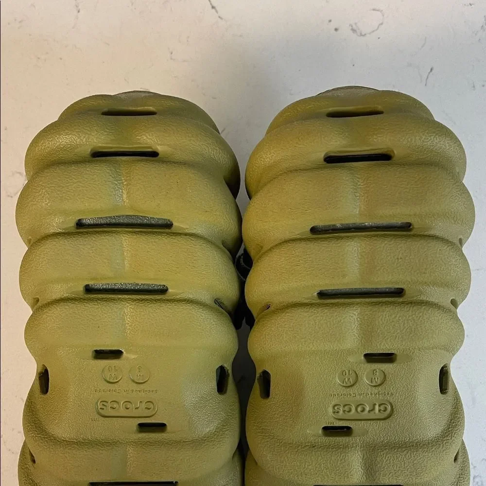Crocs Echo Clogs 'Olive Green' Mens Size 8 Worn 3-4 Times